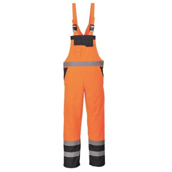 Portwest Two-Tone Quilted High Visibility Bib &amp; Bib Shorts - Orange Orange XL