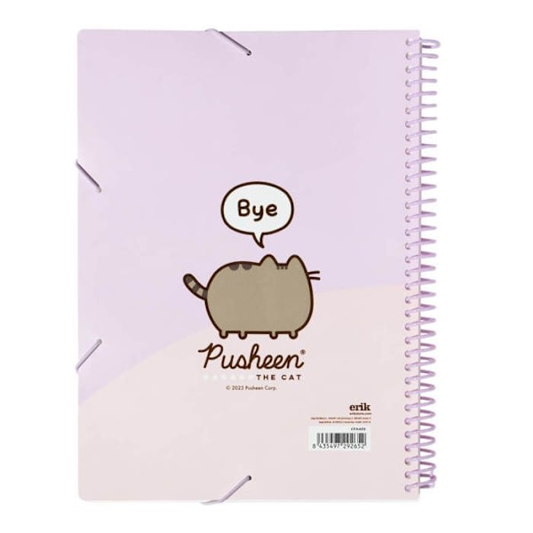 A4 mapp - Pusheen - 30 fackor - Elastisk - Söt design - Hållbara material
