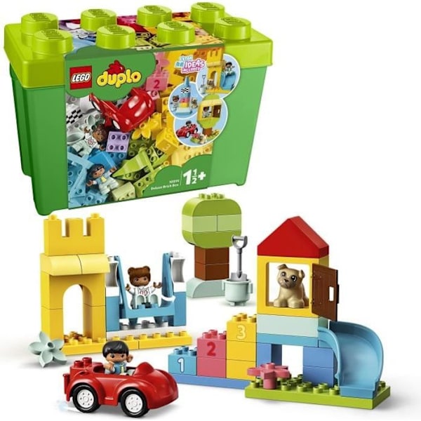LEGO® 10914 DUPLO Deluxe klosslåda, byggsats med förvaring, pedagogisk leksak för spädbarn i åldrarna 1,5 år Beige