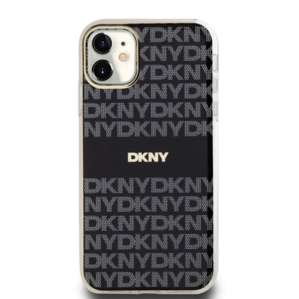 Coque för iPhone 11 MagSafe i mjukt TPU Lyxig med DKNY-mönster Svart Svart