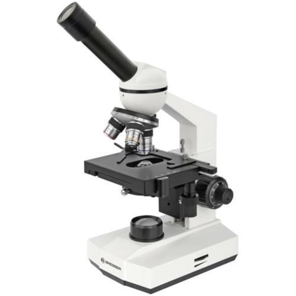 Bresser Erudit Basic 40x-400x monomikroskop - Zoom - Svart/Vit