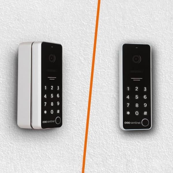 Ansluten videointercom med kodknappsats - SCS SENTINEL - CodeVisio Wi-Fi - 6 melodier Vit, Svart