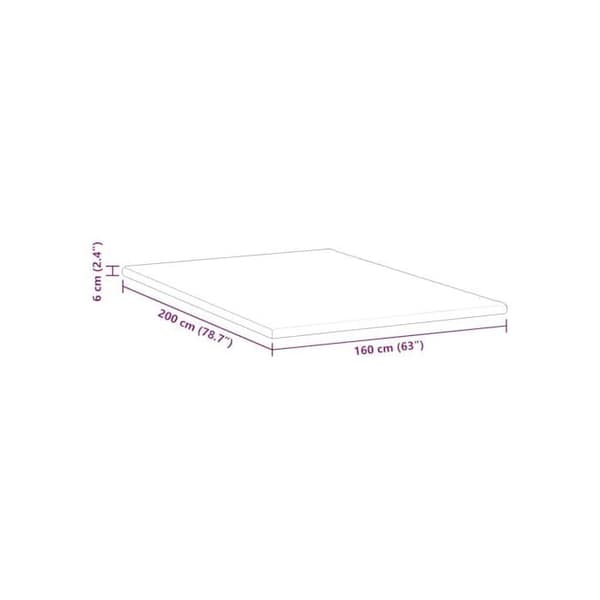 Madrasskydd i skum - vidaXL - 160x200 cm - Vit - Jacquardtyg - PU-skum - Kantstöd - Lättskött