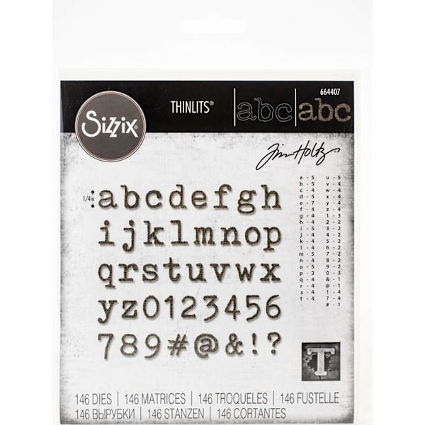 Kreativ stencil - Sizzix referensgaller - 664435 - Thinlits skärverktygsset med 24 st Happy Hour av Tim Holtz