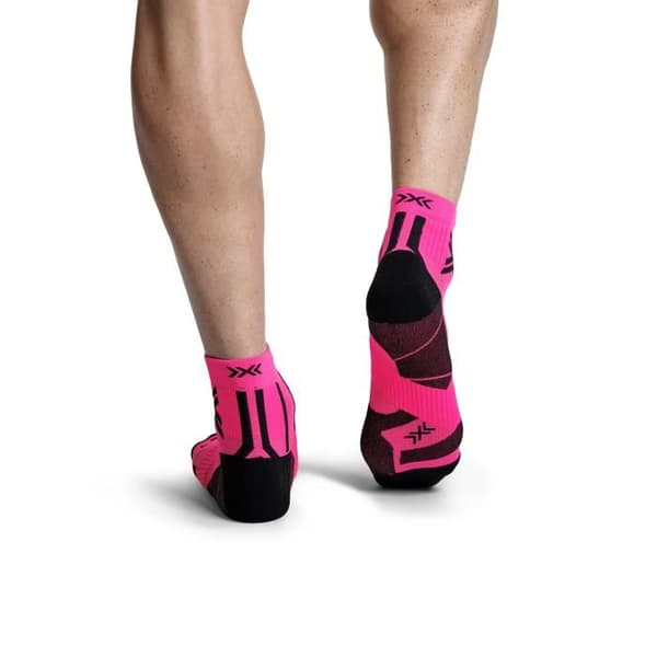 X-Socks Perform Ankelstrumpor fluorescerande rosa/x svart 35/38