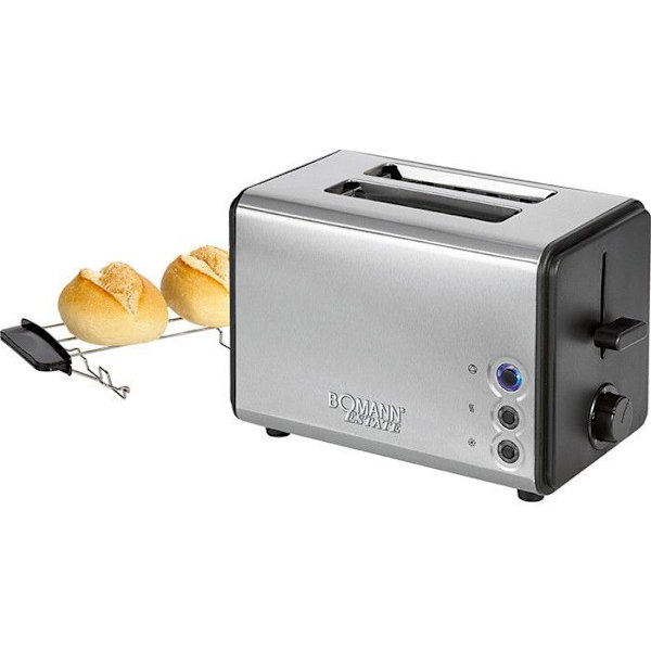 2-fack brödrost - Bomann - TA 1371 CB - Svart - 750-850 W - Avfrostningsfunktion Svart