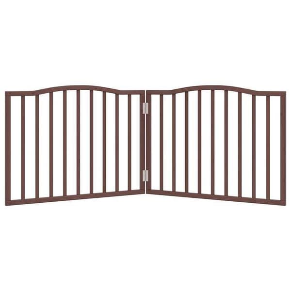vidaXL Fällbar hundgrind 2 paneler 160 cm poppel, säkerhetsgrind för husdjur, 352232