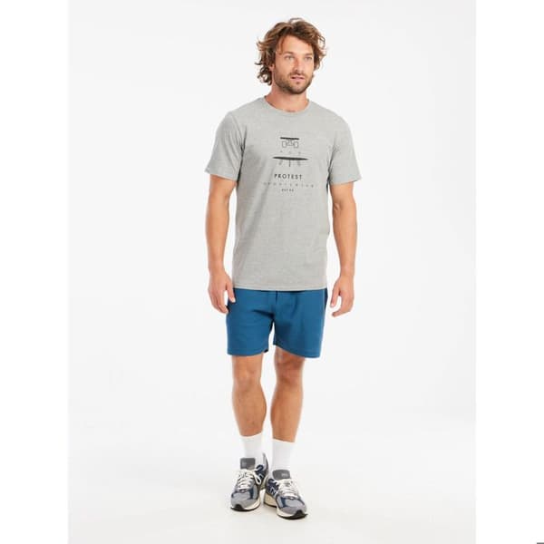 T-shirt Protest Andros - mörkgrå melange mörkgrå närstrid S