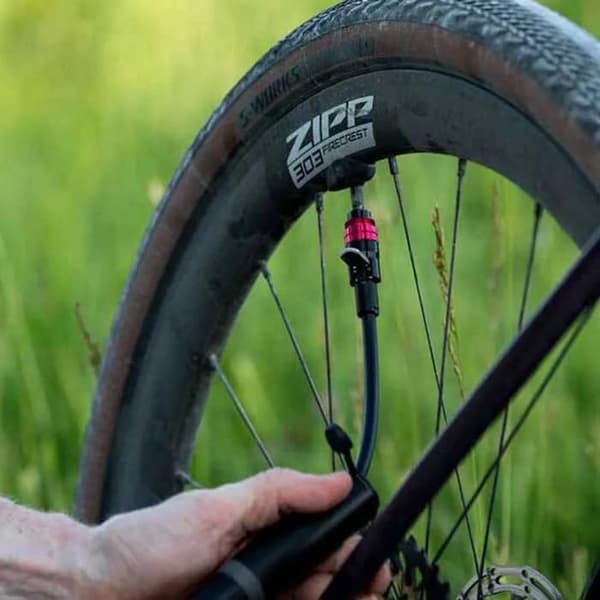 Mini Luftpump - SILCA - Gravelero - Hög Volym - Aluminium - Presta och Schrader Däck Silver