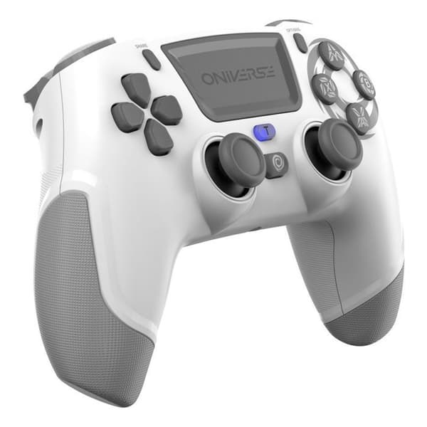 Oniverse Revolt trådlös handkontroll för PS4 PC och Mobile Bluetooth White Moon Vit
