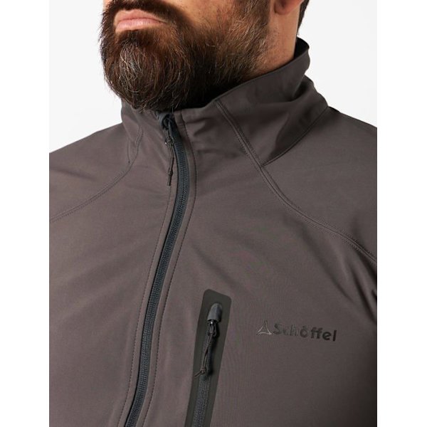 Running softshell - Schöffel atletisk softshell - 22239 - Schoffel Softshell Kristiansand2 herrjacka Asfalt XL