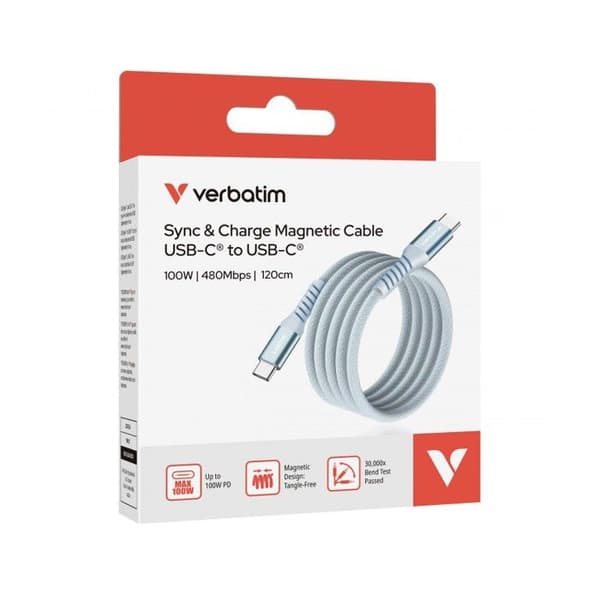 VERBATIM KABEL USB-C/USB-C 100W BLÅ