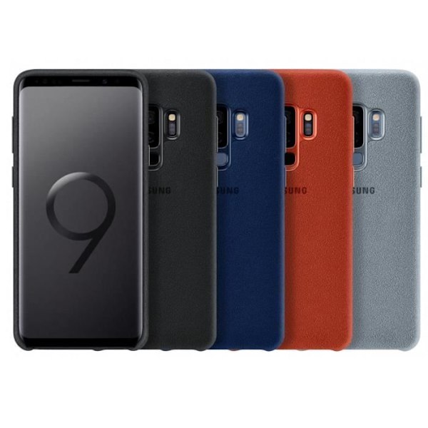 Samsung Shell i Alcantara S9 + röd Röd