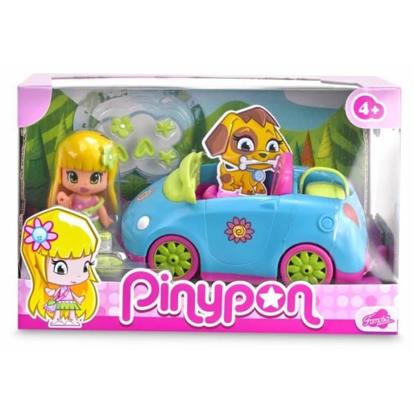 Pinypon cabriolet bil - FAMOSA - Pinypon fordon - Vit - Unisex - Picknickkorg - 4 år