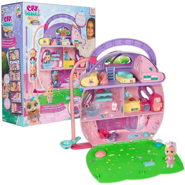 Cry Babies Magic Tears Dreamy Mega House Figure Rosa