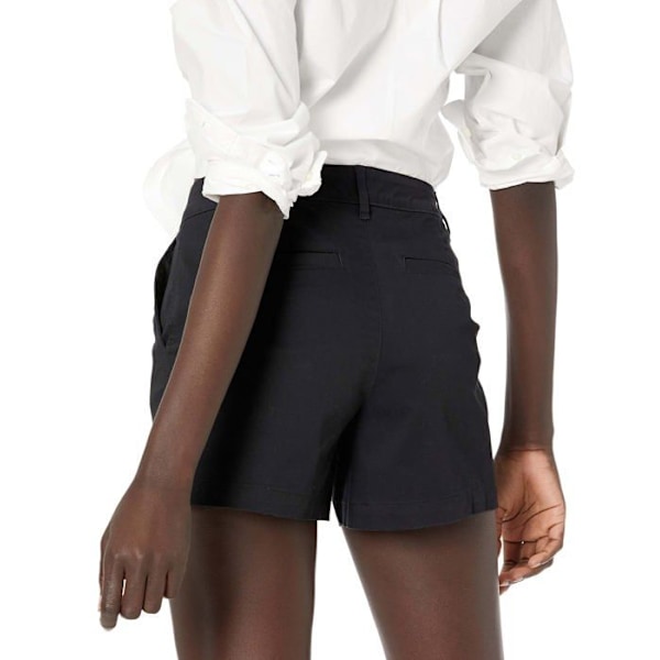 Essentials-shorts - AEW30022SU21-Black-10 - Amazon Khaki mid-Rise shorts för kvinnor, Slim Fit, 3,5 tums innersömm Svart 42