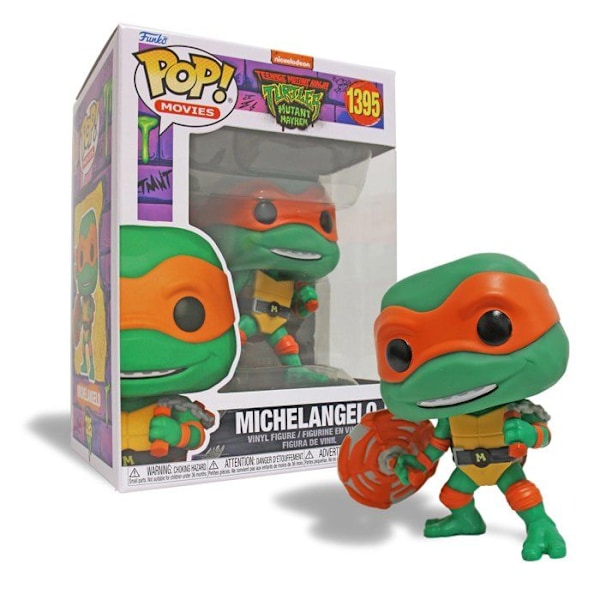 Samlarfigur - FUNKO - Ninja Turtles - Michelangelo - Flerfärgad - Grå - 3 år och uppåt Flerfärgad