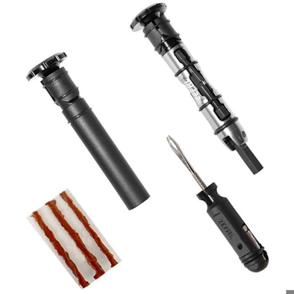 Tubeless-reparationskit - Zefal - Svart - Kompatibel med tubeless-däck - Kompakt - Unisex svart/silver/vit/röd