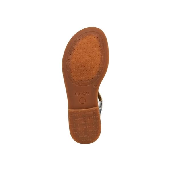 Geox J Karly Sandaler i Läder - Silver Pengar 29