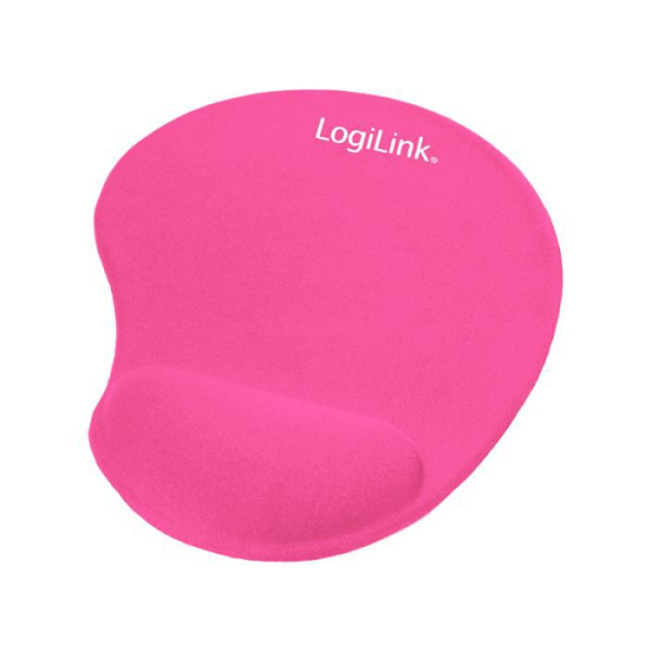 Musmatta - LogiLink - Rosa - Handledsstöd - Självhäftande baksida - 3 mm tjock