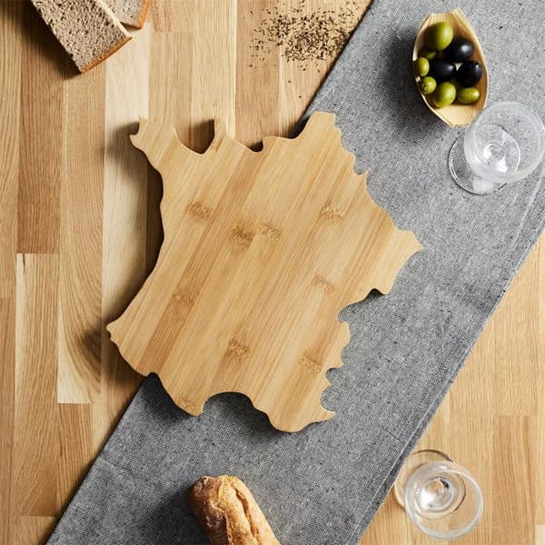 Skärbräda - COOK CONCEPT - Form Frankrike - Trä - Brun - Ostpresentation brun