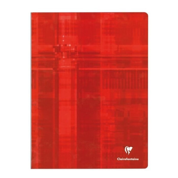 Pique Notebook - CLAIREFONTAINE - 24x32cm - 96 sidor - Små rutor 5x5 Slumpmässigt: grön - röd - orange -