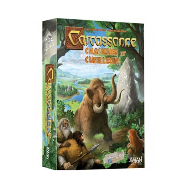Brädspel - ASMODEE - Carcassonne: Hunters and Gatherers - Blå - Flerfärgad - Blandat Flerfärgad