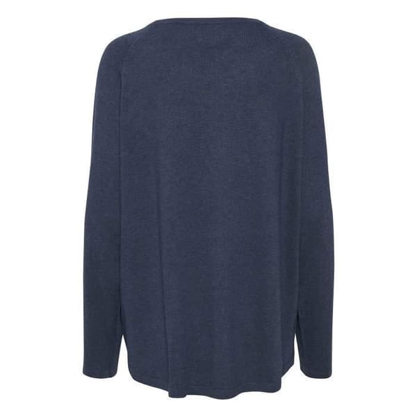 Pull dam CULTURE Annemarie Solid Blå iris melange XL
