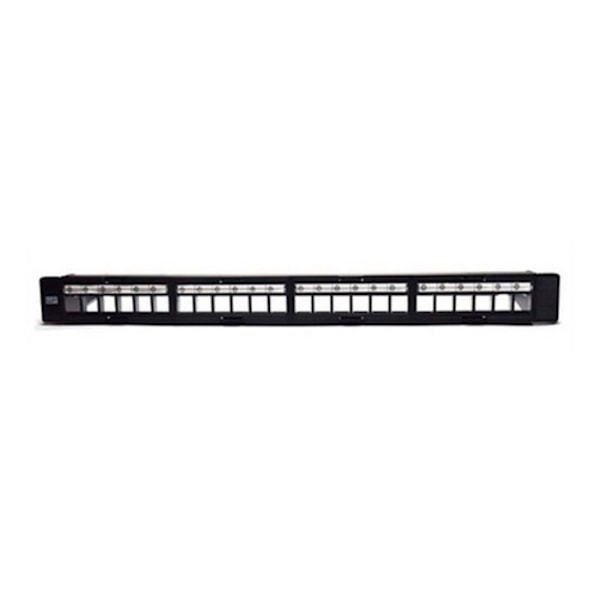 Patchpanel - WP - WPC-PAN-BUP24 - 24 portar - Kategori 5e/6/6e - Svart