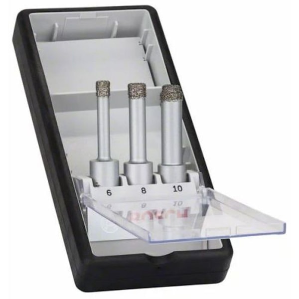 Box med 3 Easy Dry Robust linje diamantborrar 6 - 8 - 10 mm - BOSCH - 2608587145