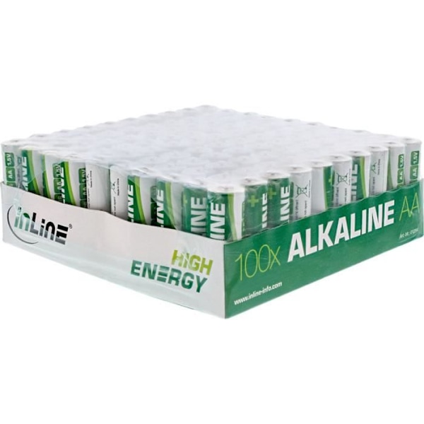 InLine 01294, Alkaline, Cylindrisk, 1,5 V, 100 st, AA, 2900 mAh