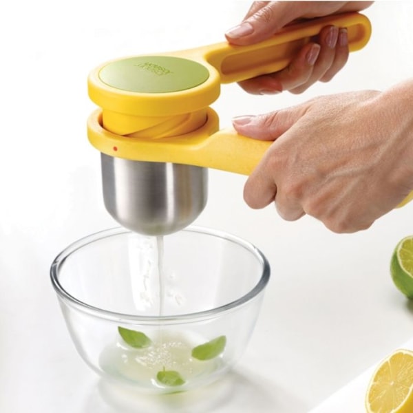 Citruspress - Joseph Joseph - Helix - Rostfritt Stål - Gul - Modern Design Gul