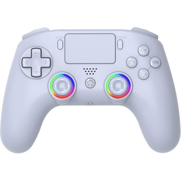 Manett - PS4 - Trådlös - LED RGB - PC Vit