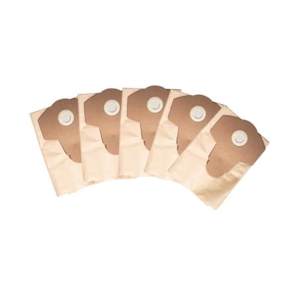 Set med 5 SCHEPPACH pappersdammpåsar för dammsugare - 20 L - 7907709703