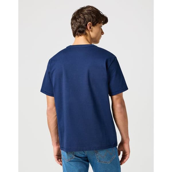 T-shirt Wrangler Solid blå jag