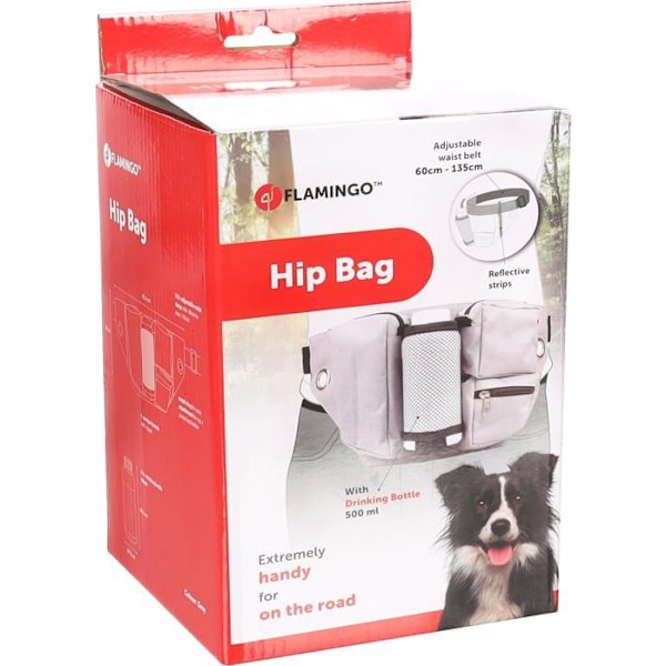 Kamelrygg - hydrationssäck - vattentätsflaska Flamingo - 520833 - Hiker midjeväska med vattenflaska 60-145CM