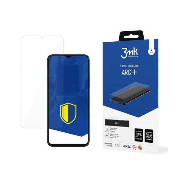 Skyddsglas för Huawei Nova Y61 3MK ARC+ Fullskärm