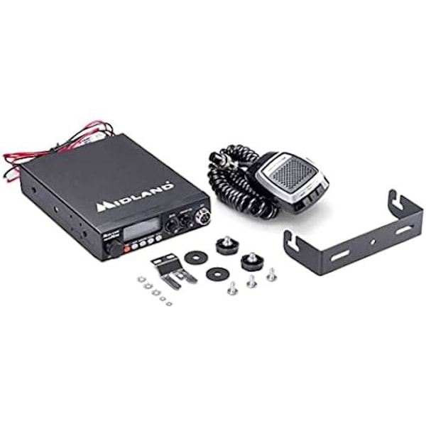 Midland Alan 78 Pro CB Radio - Multi-Band - Digital Squelch - 1W/4W - Bakgrundsbelyst skärm - 6 PIN-mikrofon