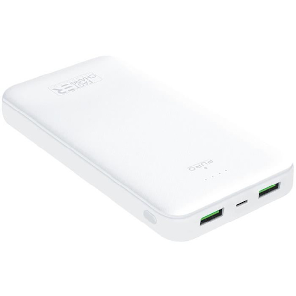 USB A+A+C 20000 mAh FastCharge 10W Power Bank Puro White Vit