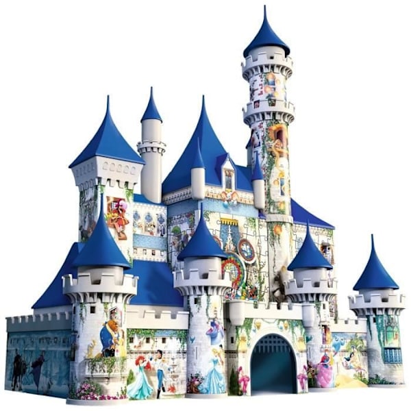 Disney Castle 3D-pussel - Ravensburger - 216 bitar - Inget lim - Från 12 år Flerfärgad