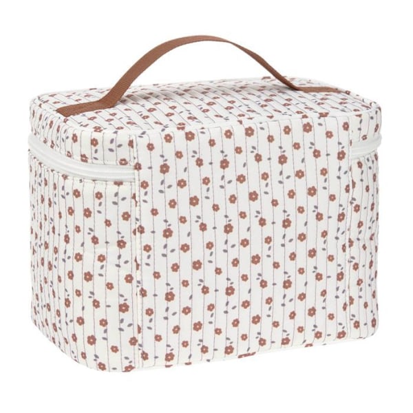 Necessär - Lässig - Casual Nursery Caddy To Go Bag - Vit - 22x18x15cm - Dragkedja Vit