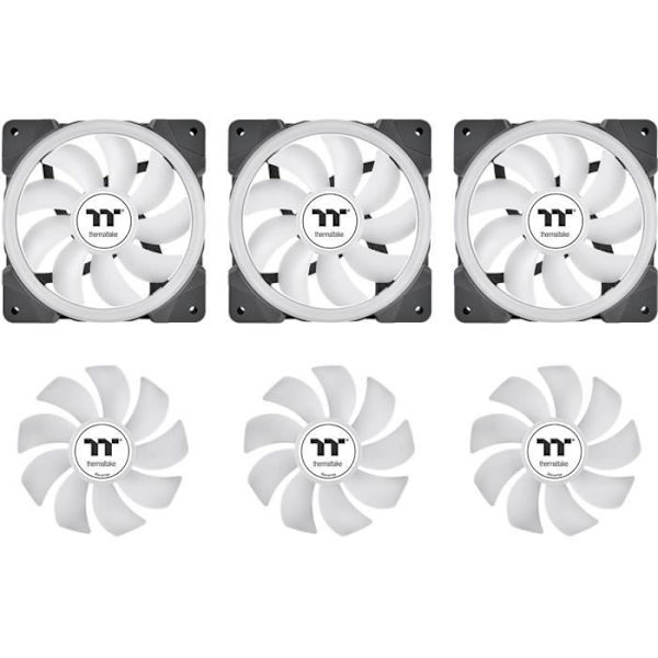 THERMALTAKE SWAFAN EX12 ARGB Sync (svart) - 120 mm fläkt för PC-fodral