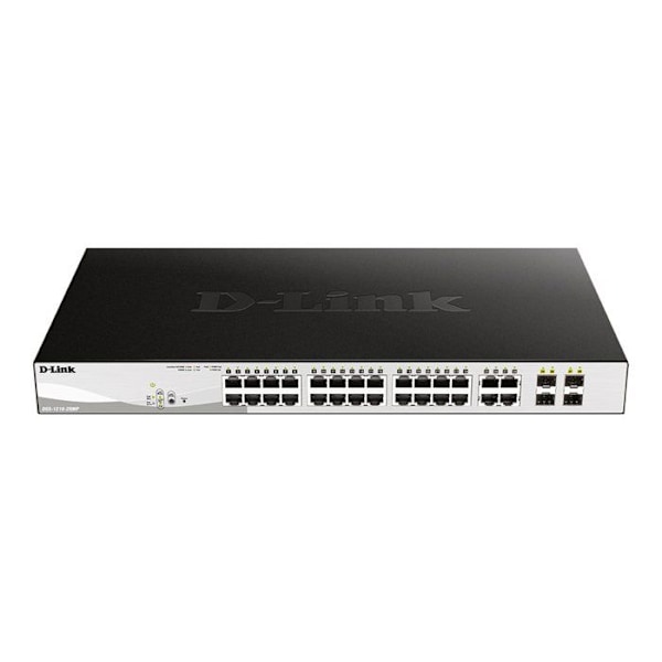 Commutator D-Link DGS 1210-28MP - 24 portar PoE+ - 4 portar Gigabit - Rackable - Intelligent