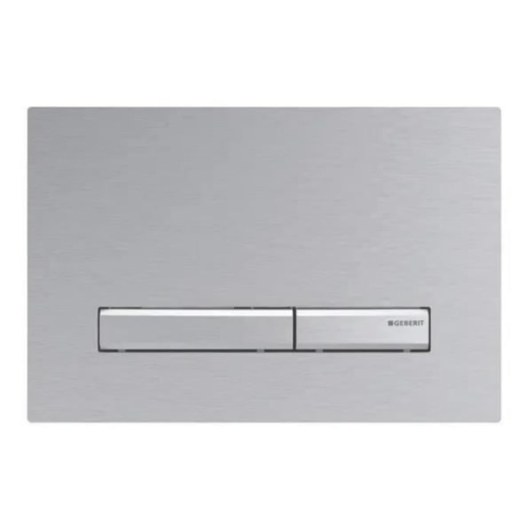 GEBERIT Sigma50 dubbel-touch kontrollplatta för toalett - krom metallic färg - krom, borstad krom, borstad