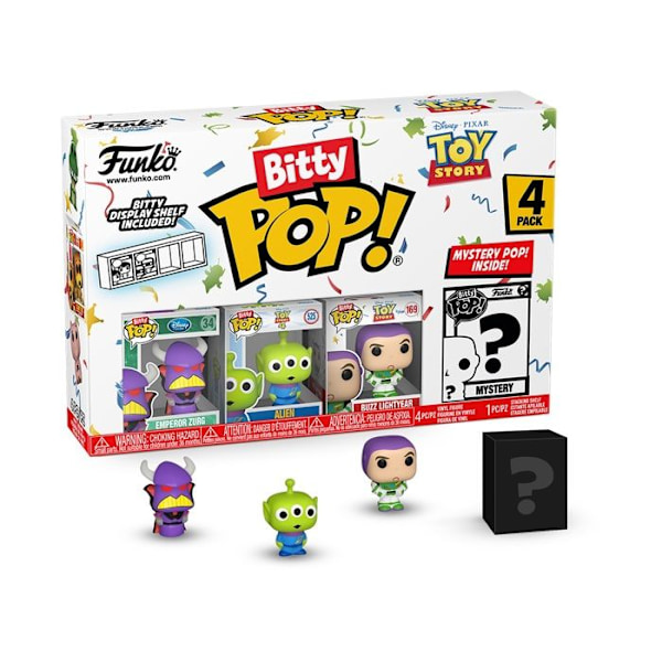 Figuriner Funko Bitty Pop - Disney - Toy Story Zurg - Förpackning med 4 - Flerfärgad - 2 års garanti Flerfärgad