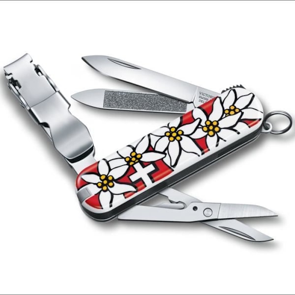 Couteau Schweiz - VICTORINOX - Nagelklipp 580 - 8 Funktioner - Färg Edelweiss - 65 mm Edelweiss