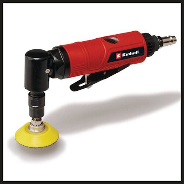 Einhell Pneumatisk vinkelslip TC-PA 50 (driftstryck 6,3 bar, olika slipdiskar ingår) Röd