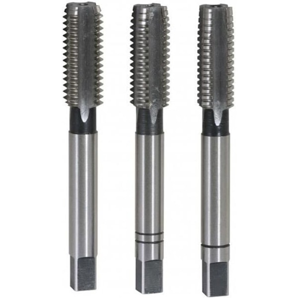 KS TOOLS HSS Hand Tap Set - Grovare-Mellanfinisher - M8 x 1,25 mm - 3 st