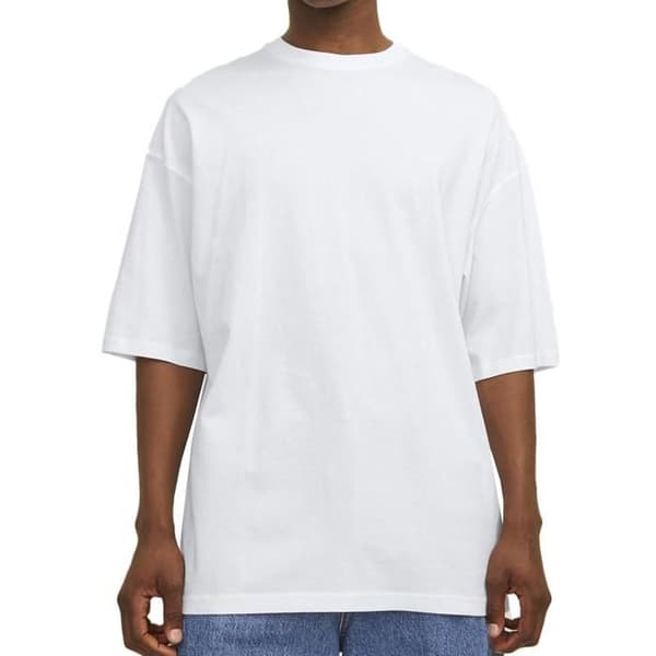 T-shirt Uni Vit Herr Jack & Jones Charge Vit S