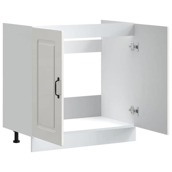 vidaXL Underskåp för diskho Kalmar vit glans 80x46x81,5 cm 853449